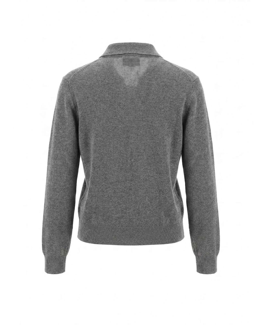 Malo Gray Polo Neck Sweater