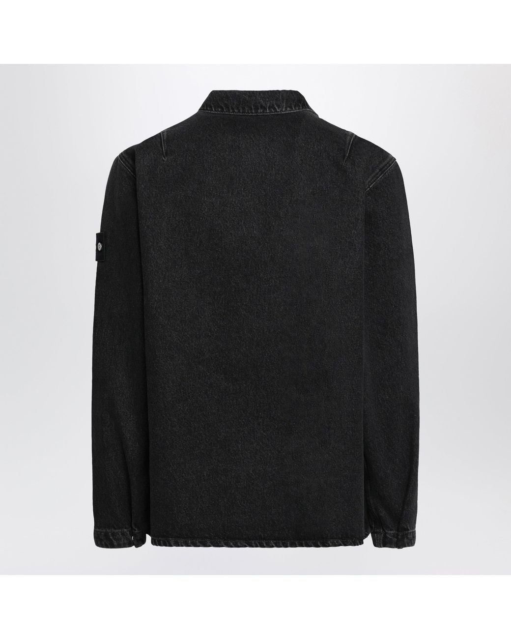 Stone Island Black Denim Shirt Jacket for men