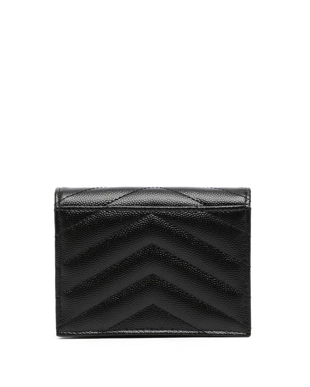 Saint Laurent Black Portafoglio Cassandre