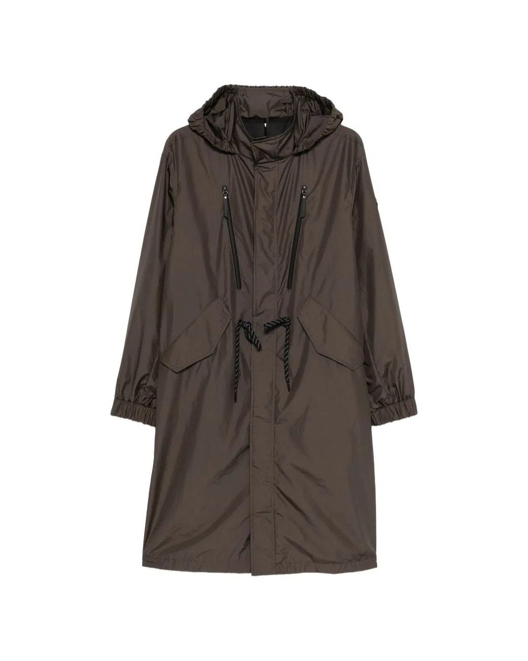 Moncler Brown Aliso Long Polyamide Parka for men