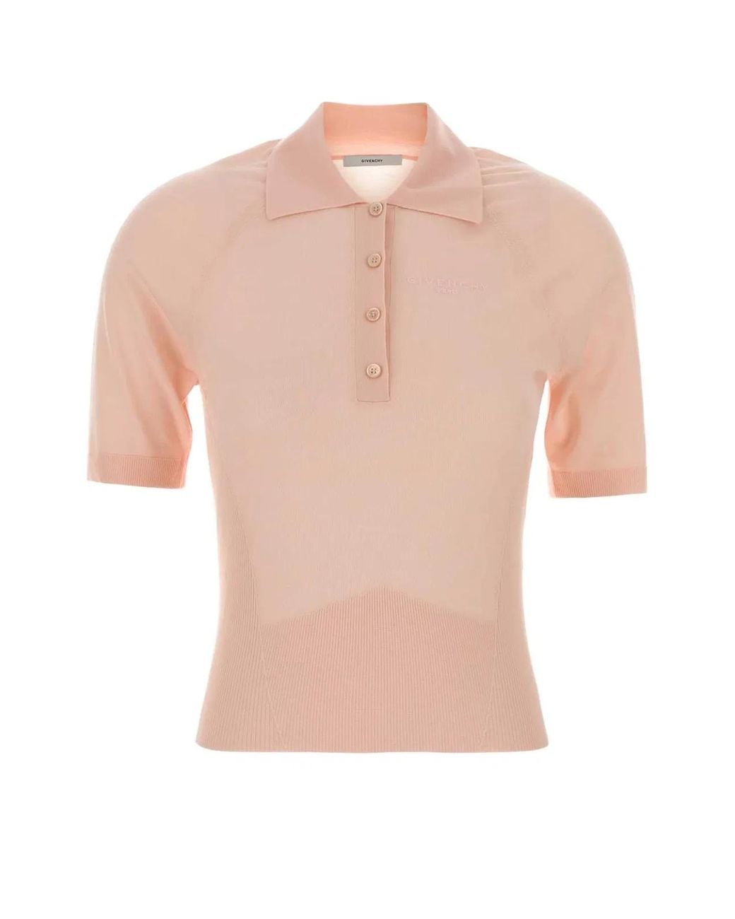 Givenchy Pink Wool Polo Shirt