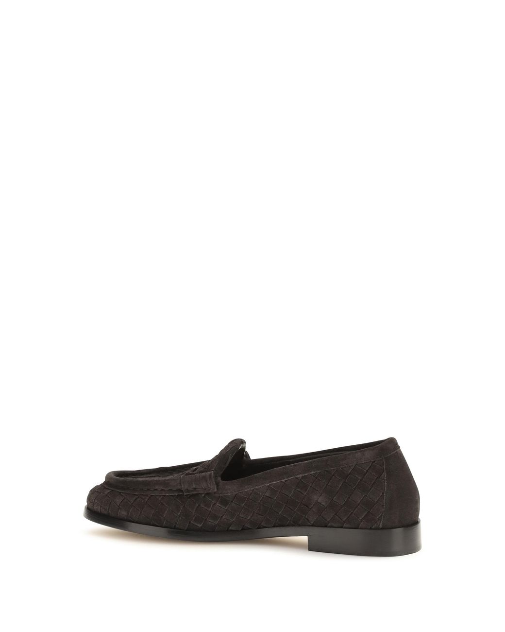 Bottega Veneta Black Silenzio Intrecciato Loafers