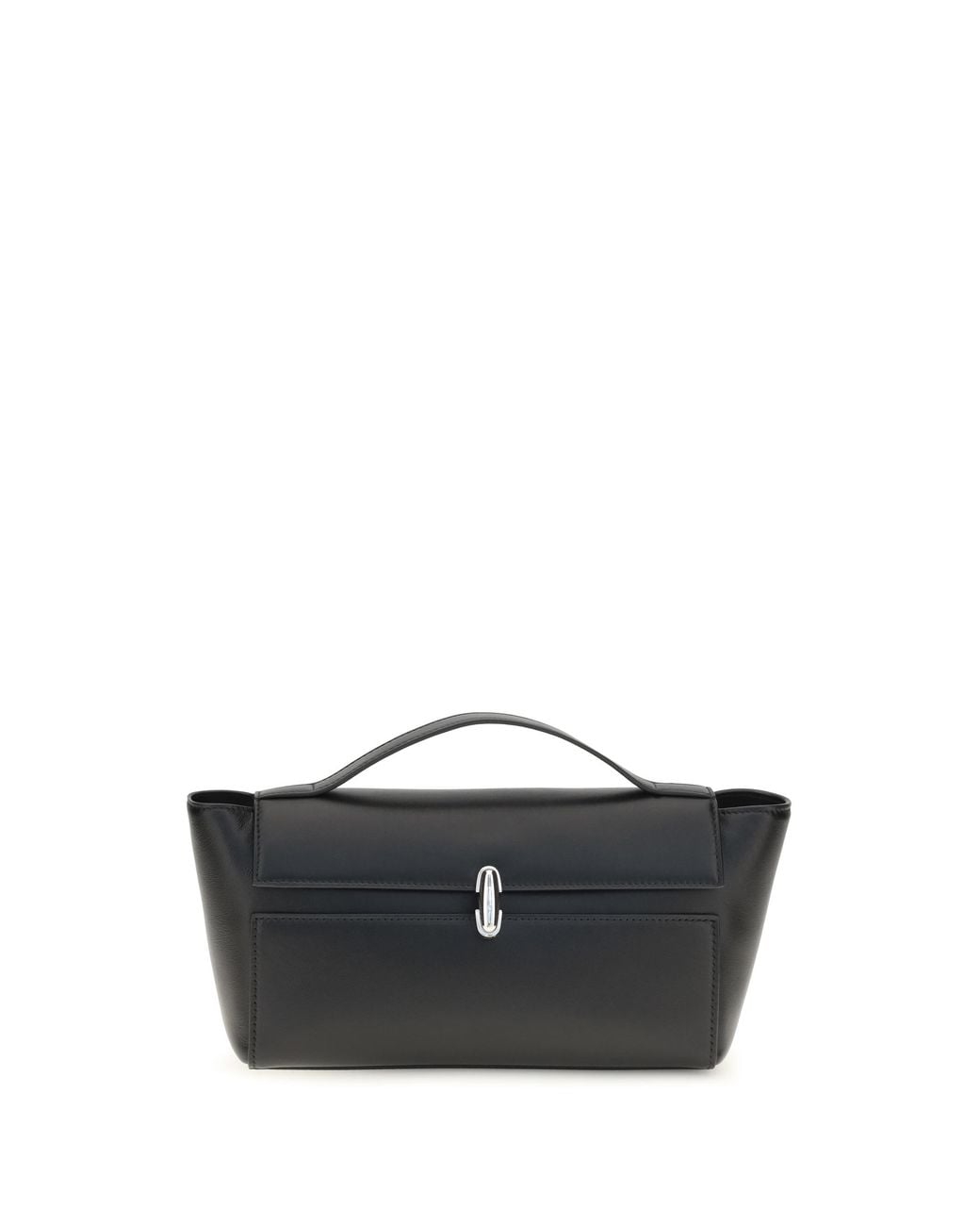 SAVETTE Black Symmetry Trapeze Clutch