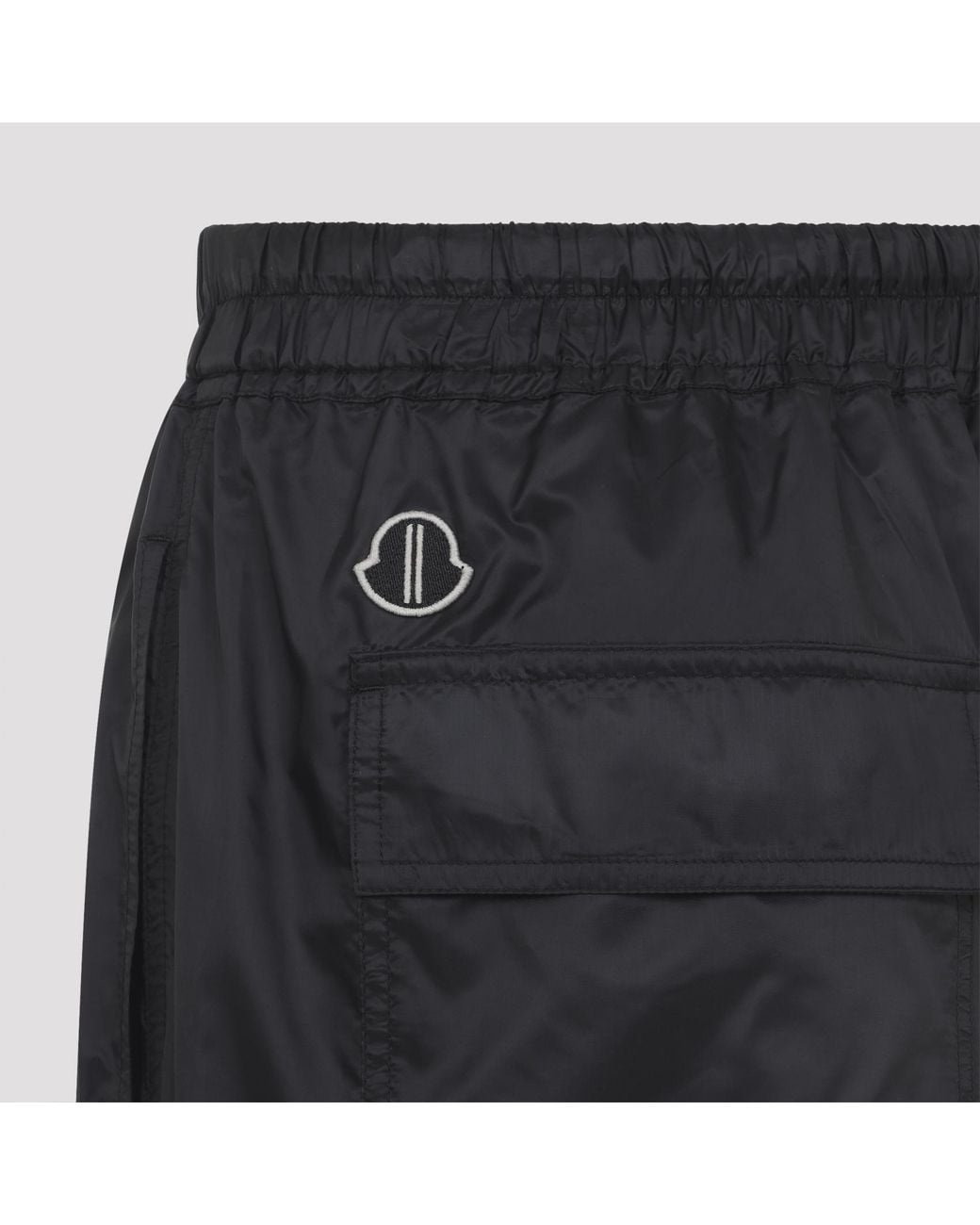 Moncler Black Kilt Shorts Moncler + Rick Owens for men