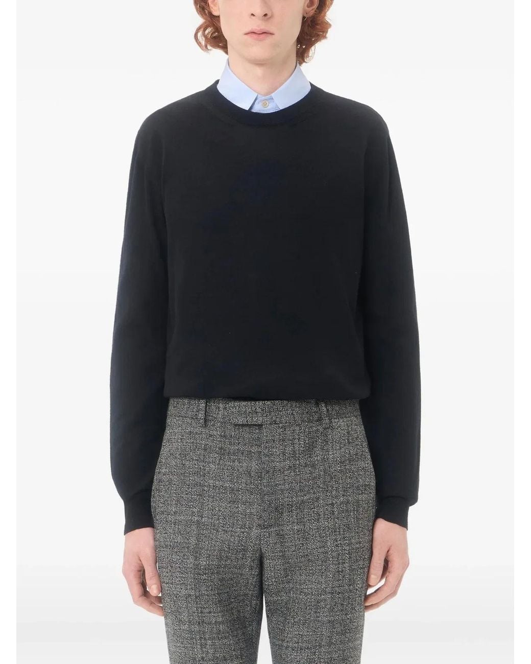Valentino Blue Vlogo Signature Wool Sweater for men