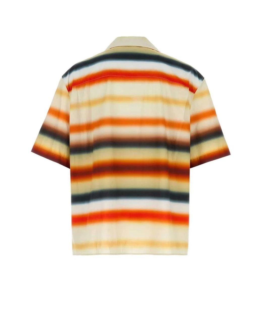 Loewe Orange Printed Poplin Paula S Ibiza Shirt for men