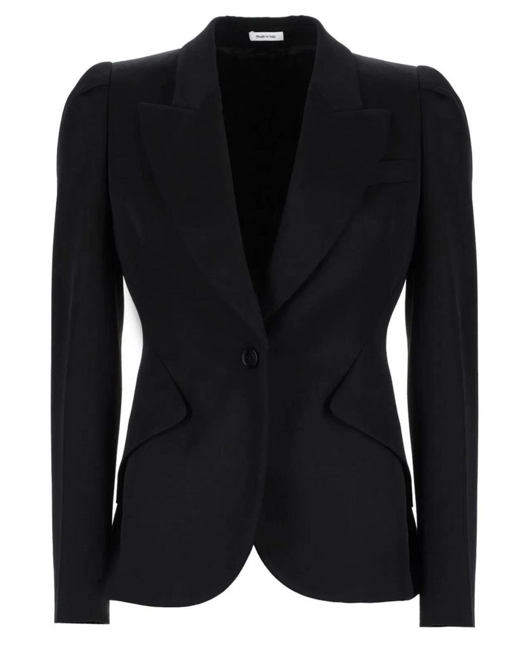 McQueen Black Single-Breasted Jacket
