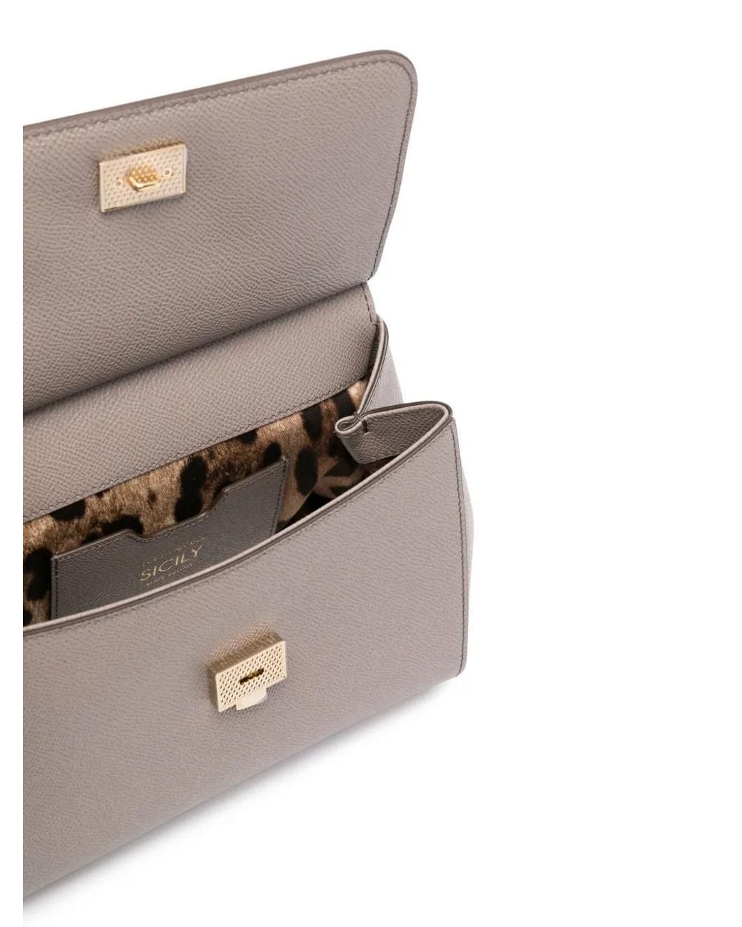 Dolce & Gabbana Gray Sicily Mini Hobo Shoulder Bag