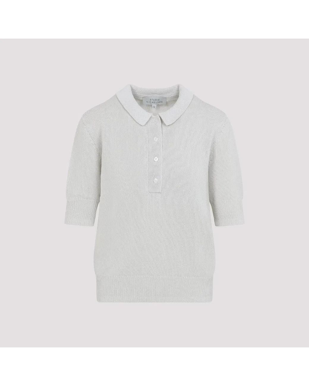 Studio Nicholson Gray Tolsa Paper Polo