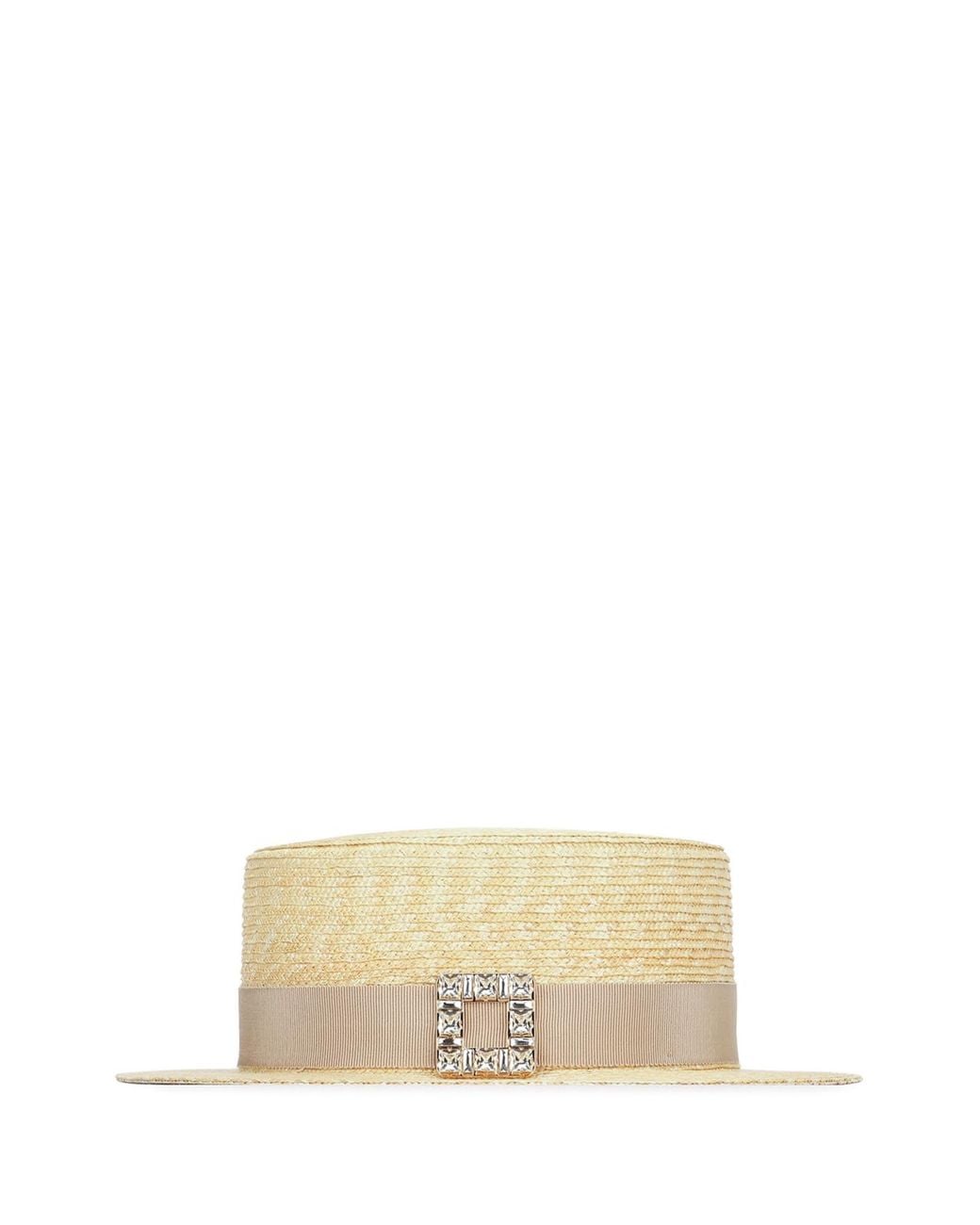 Roger Vivier Natural Tres Vivier Hat