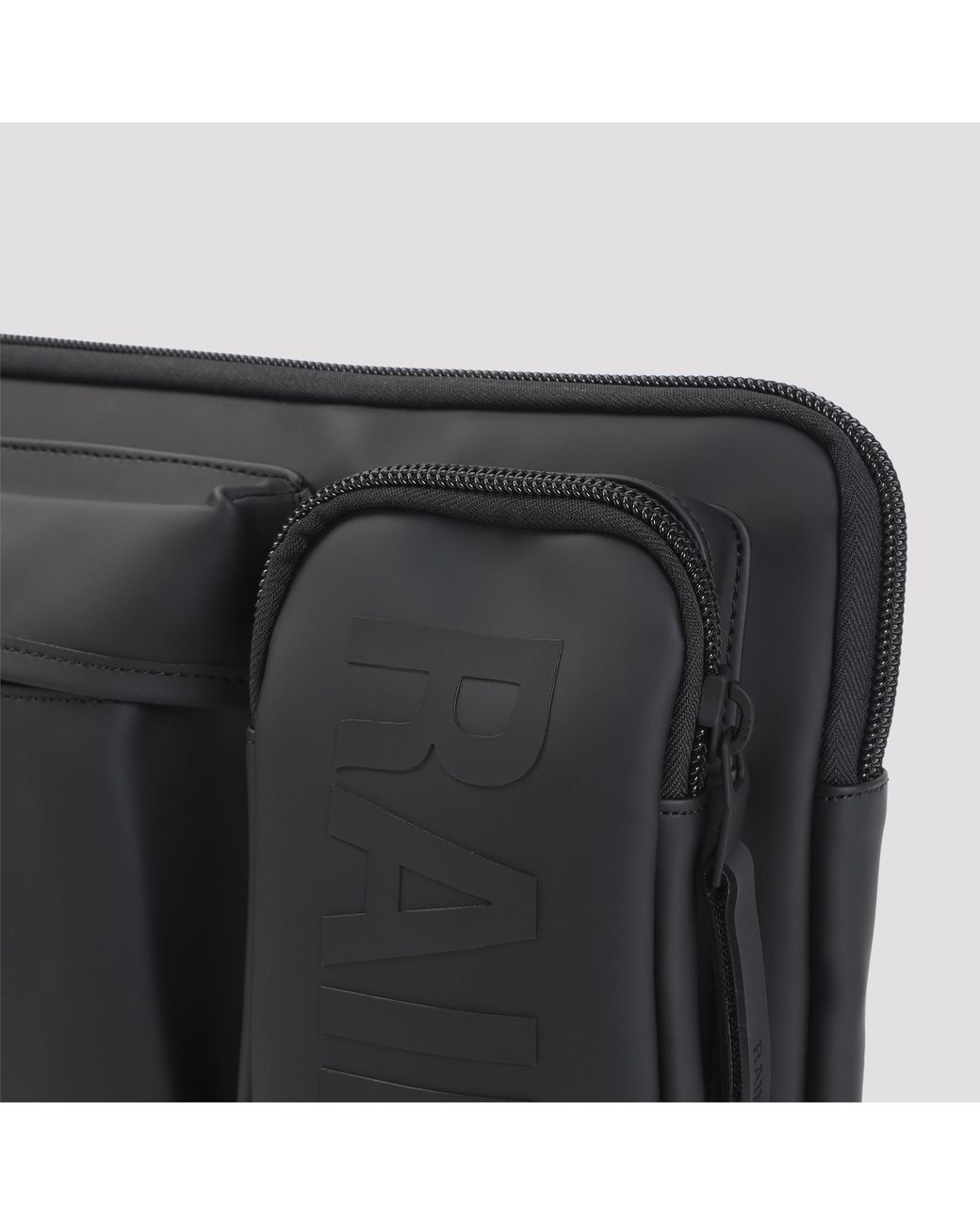 Rains Black Texel Laptop Case for men