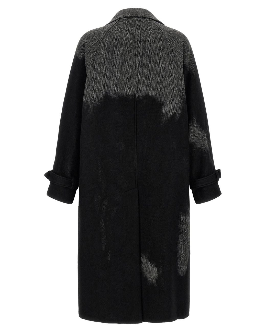 Yohji Yamamoto Black Shaded Coat for men