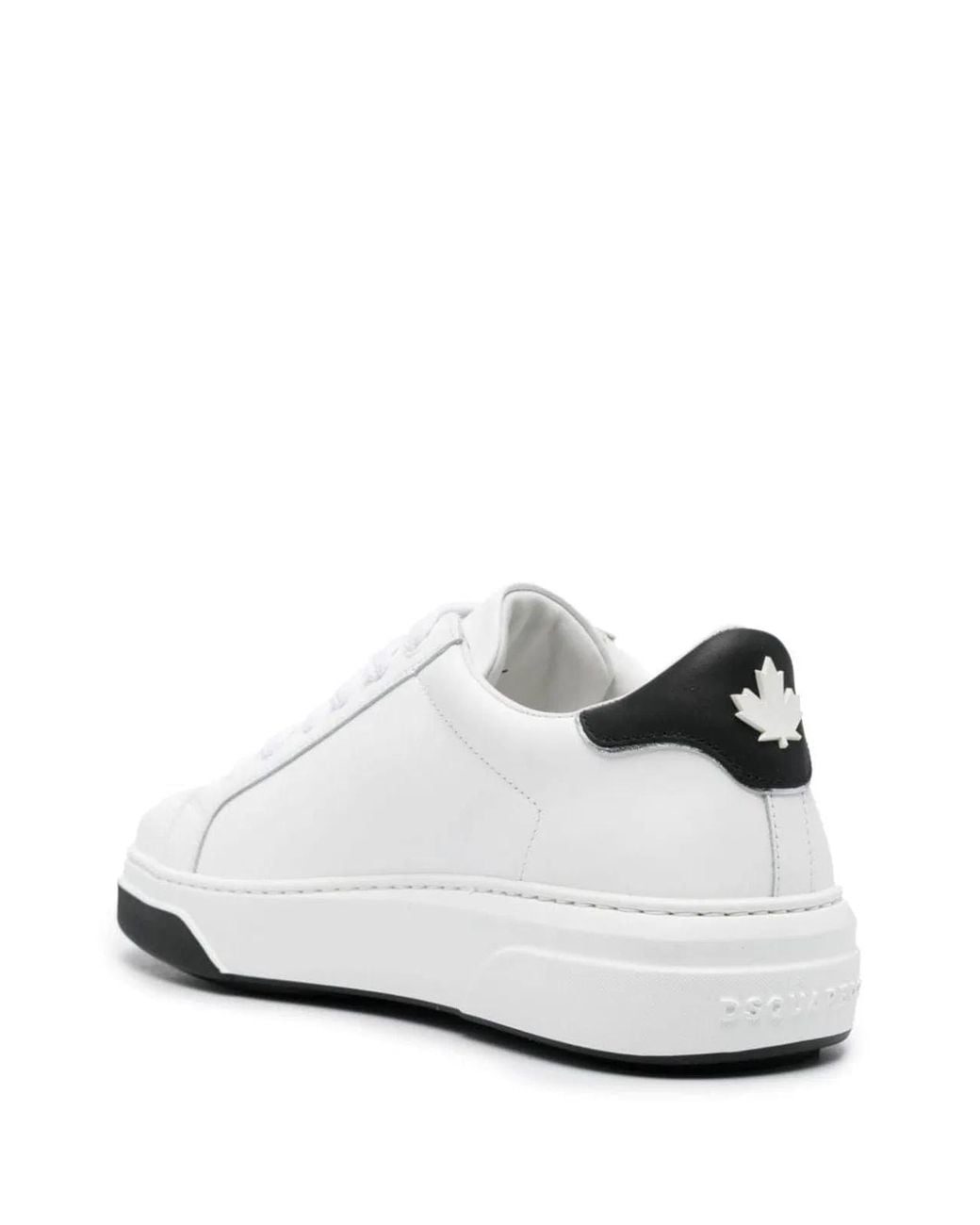 DSquared² White Bumper Leather Sneakers for men
