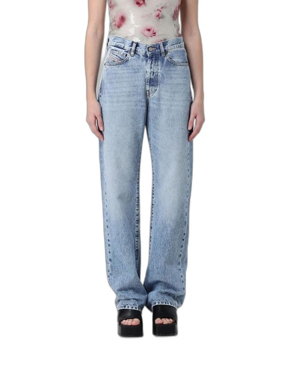 DIESEL Blue 1971 D-Sent Cotton Jeans