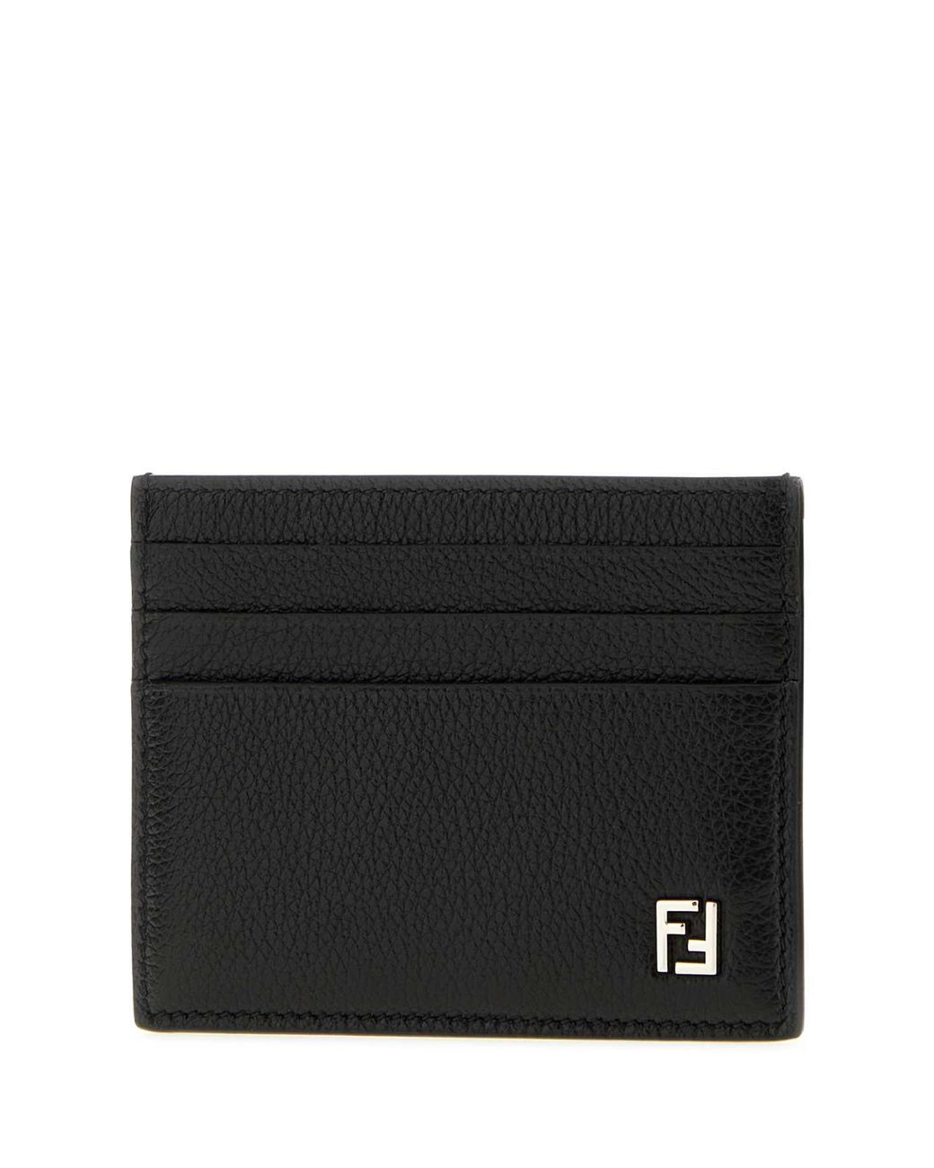 Fendi Black Card Case Vitello Araya for men