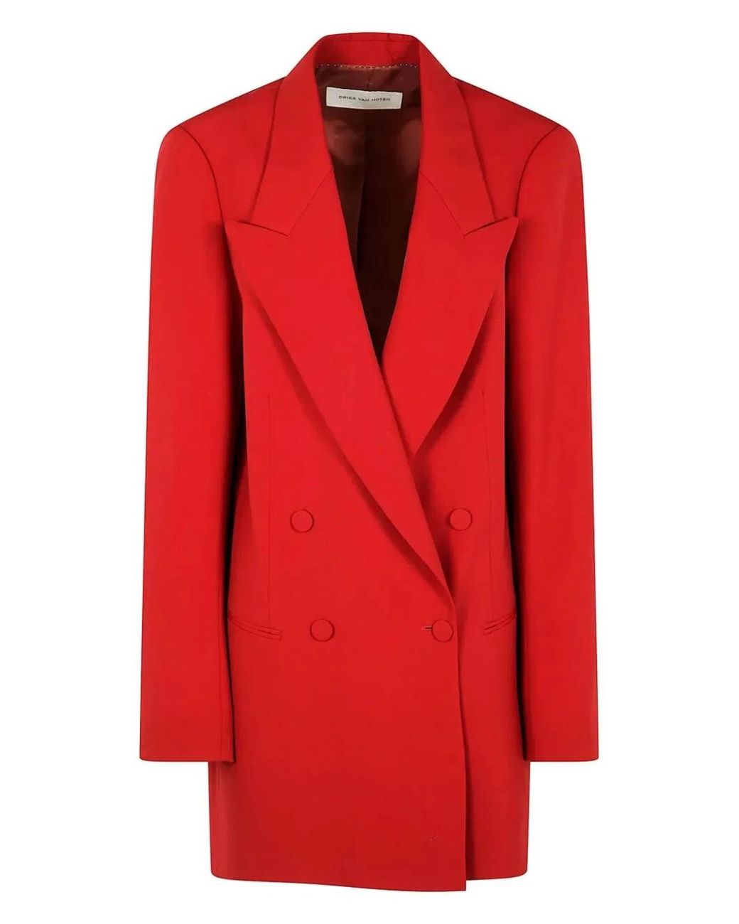 Dries Van Noten Red Blink Blazer Jacket