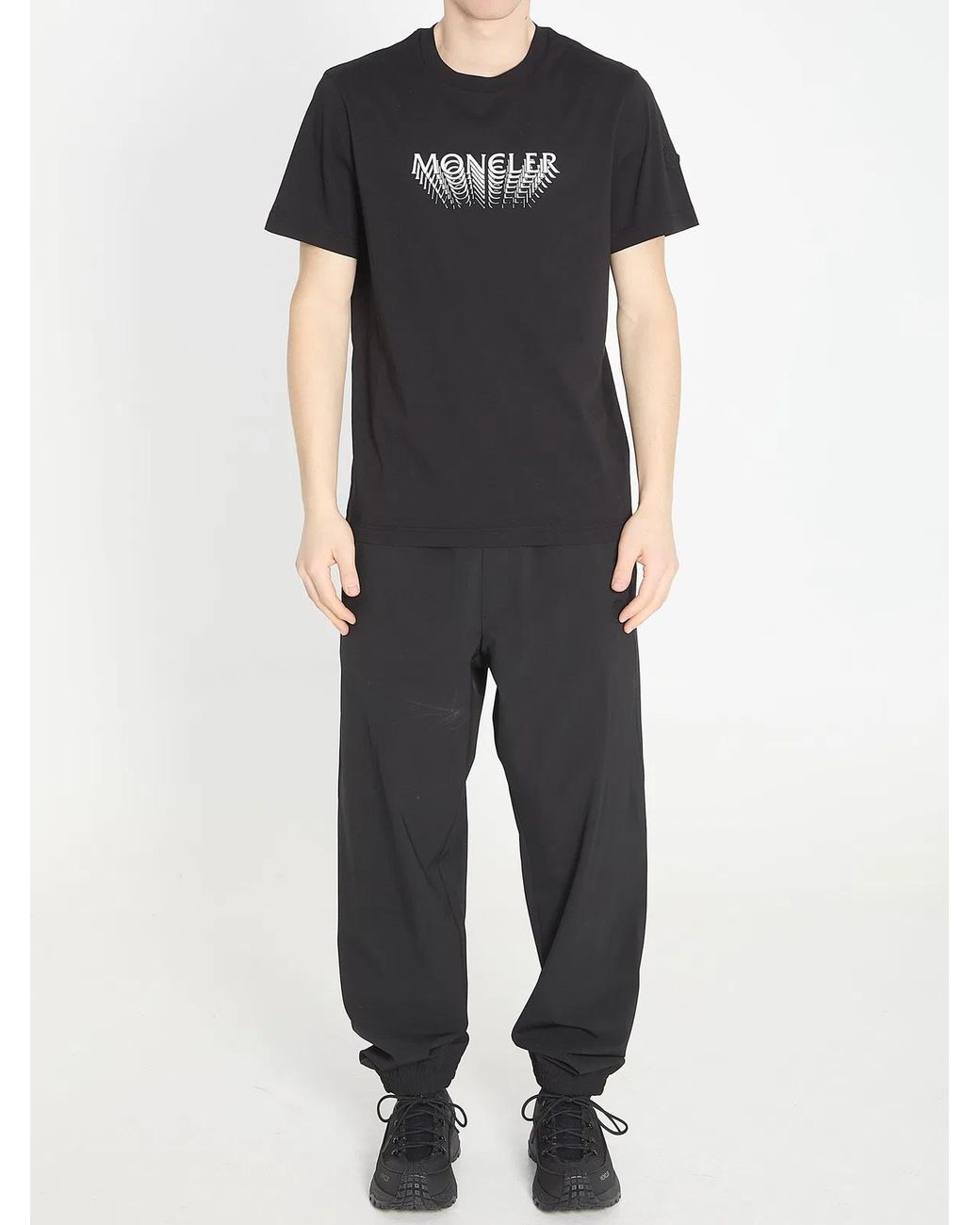 Moncler Black Logo T-Shirt for men
