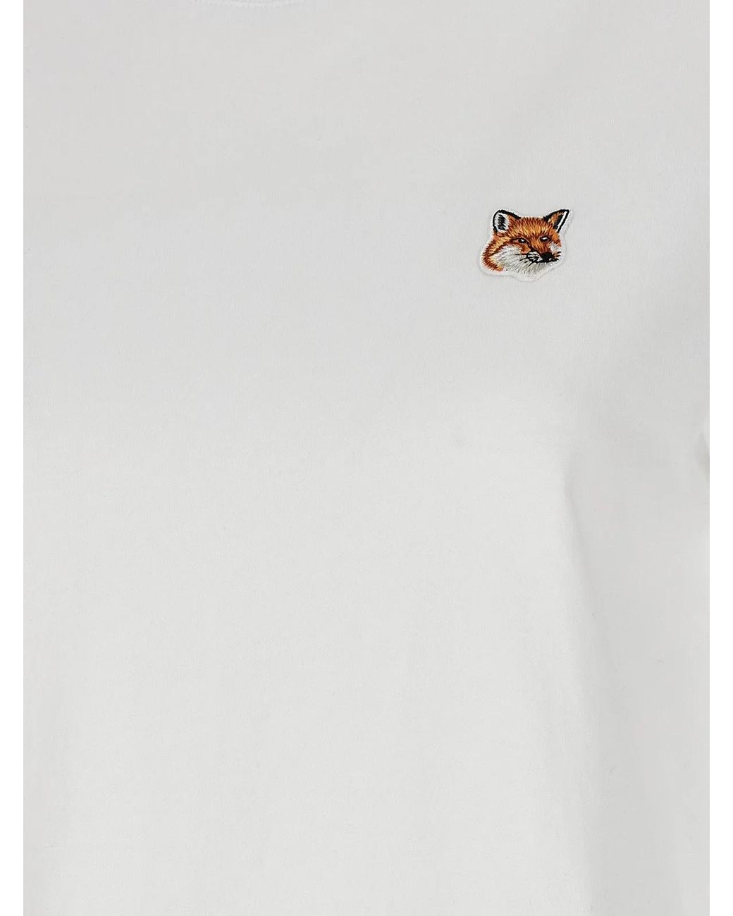 Maison Kitsuné White 'Fox Head' T-Shirt