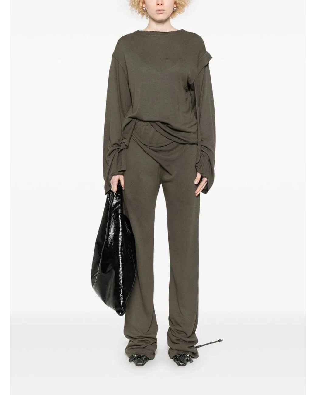 OTTOLINGER Green Linen Blend Trousers