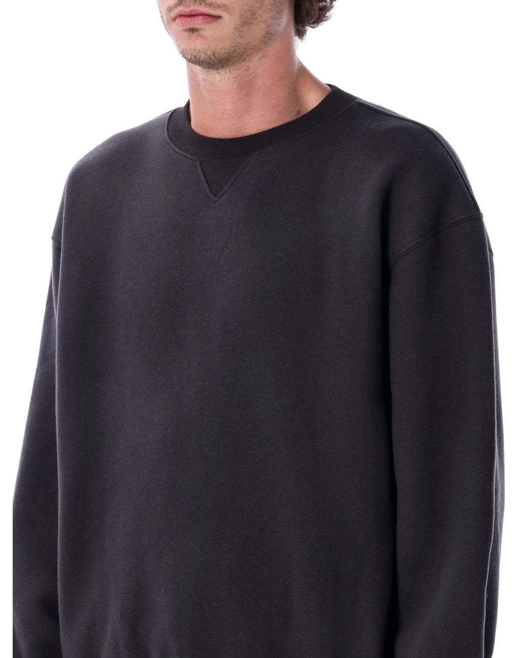 Our Legacy Blue Cotton Wool Relaxed Sweatshirt for men