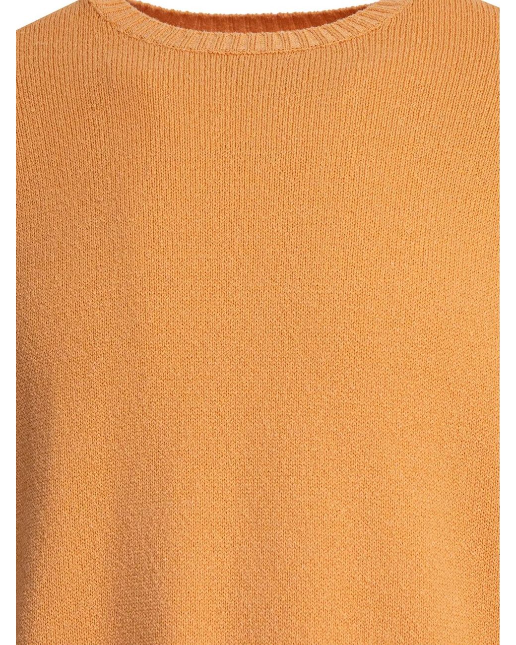 Beams Plus Orange "Lily Yarn" Sweater for men