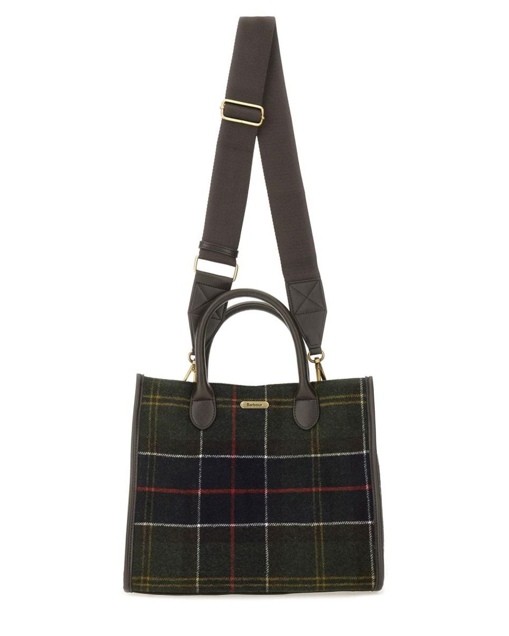Barbour Black Tartan Cotton Bag
