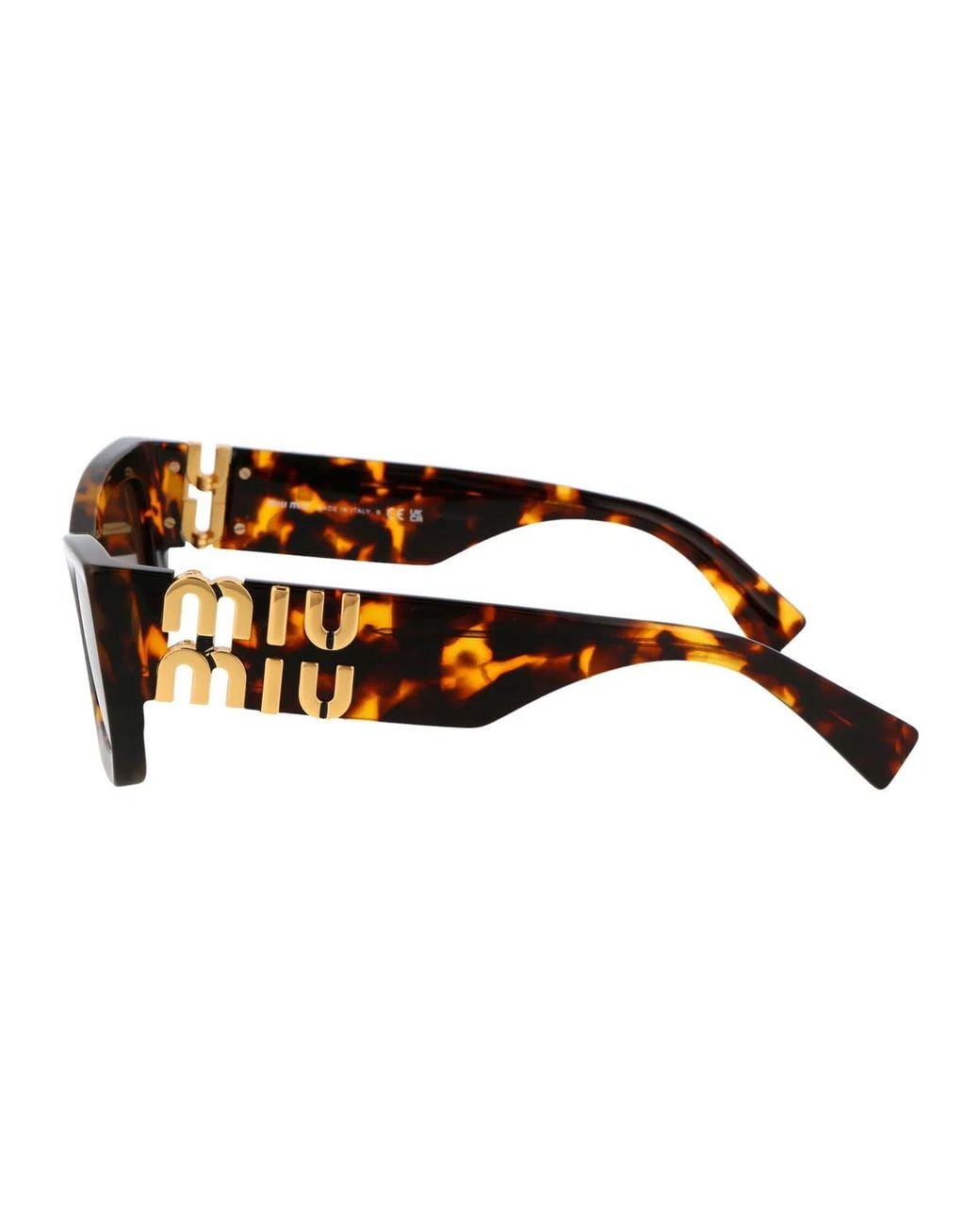 Miu Miu Brown Acetate Sunglasses