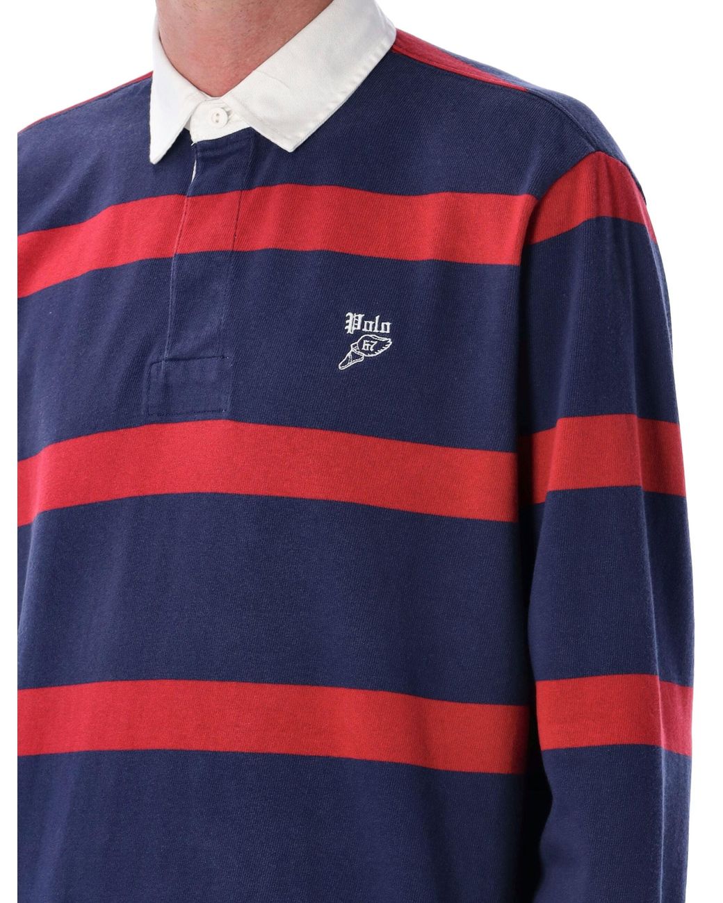 Polo Ralph Lauren Classic Long-Sleeve Rugby Polo in Blue for Men | Lyst UK