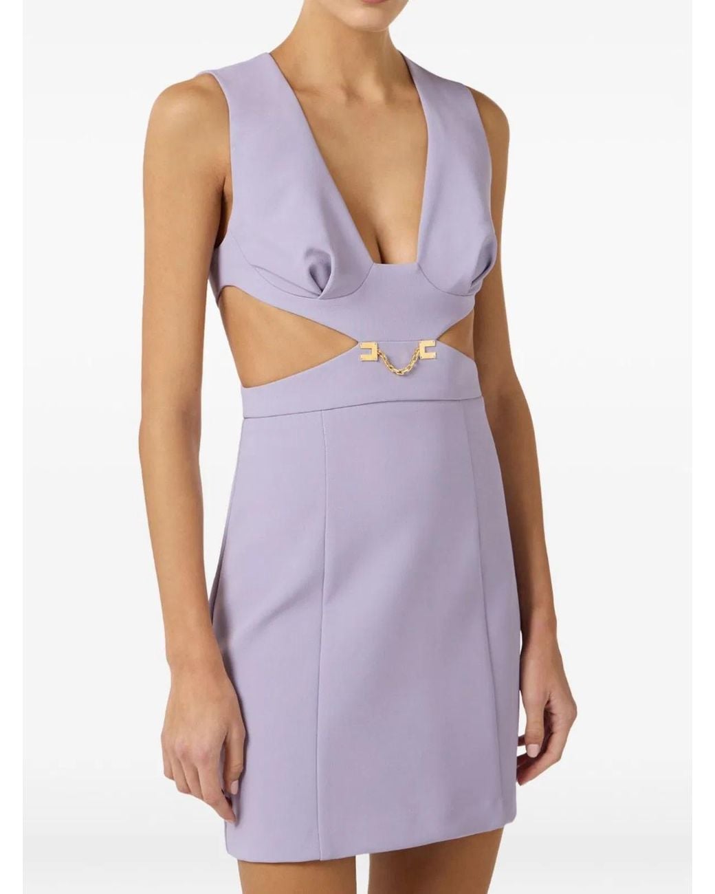 Elisabetta Franchi Purple Dresses