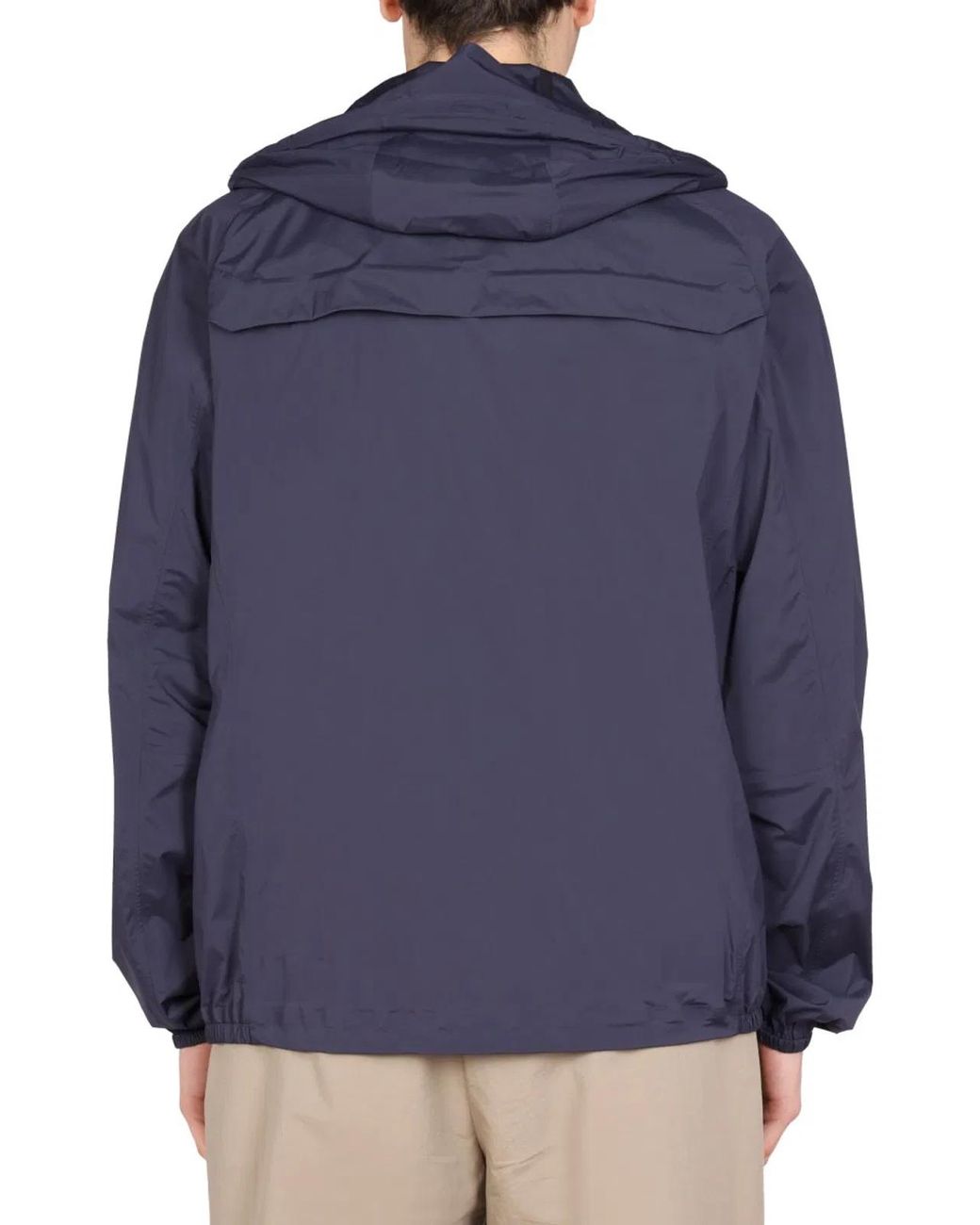 Monobi Blue Nylon Hood Jacket for men