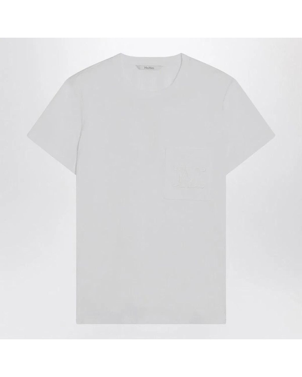 Max Mara White Cotton Jersey Tshirt