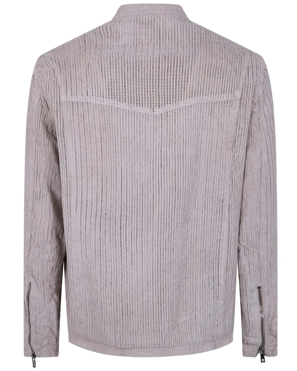 Giorgio Brato Purple Biker Jacket for men