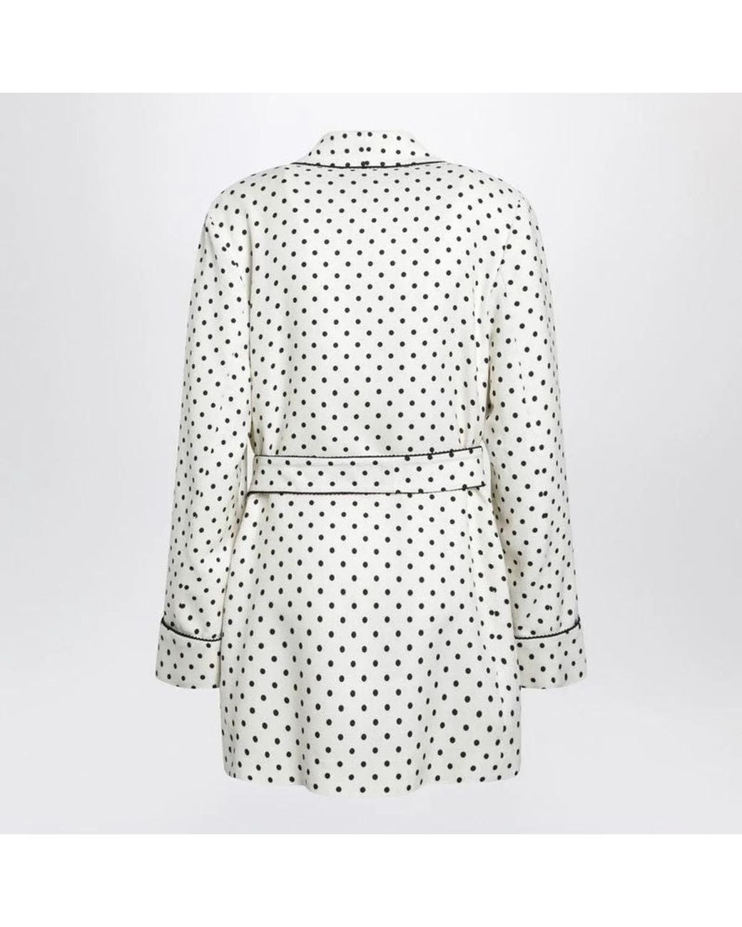 Valentino White Supergrain Jacket With Plusdepois Print