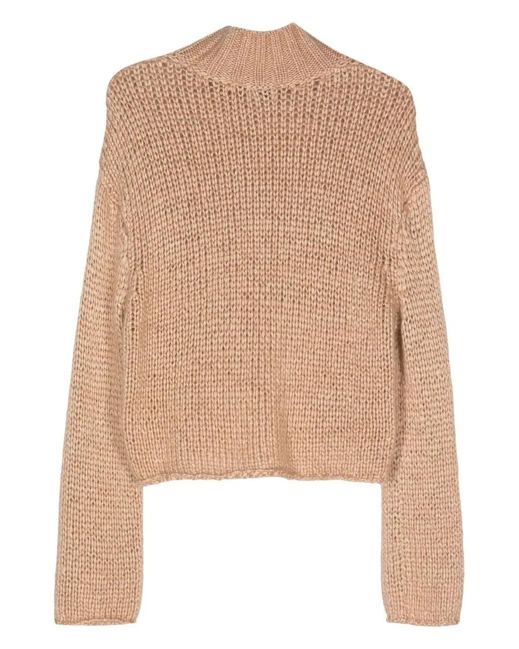 Forte_forte Natural Silk Cashmere Mohair Turtleneck Swe