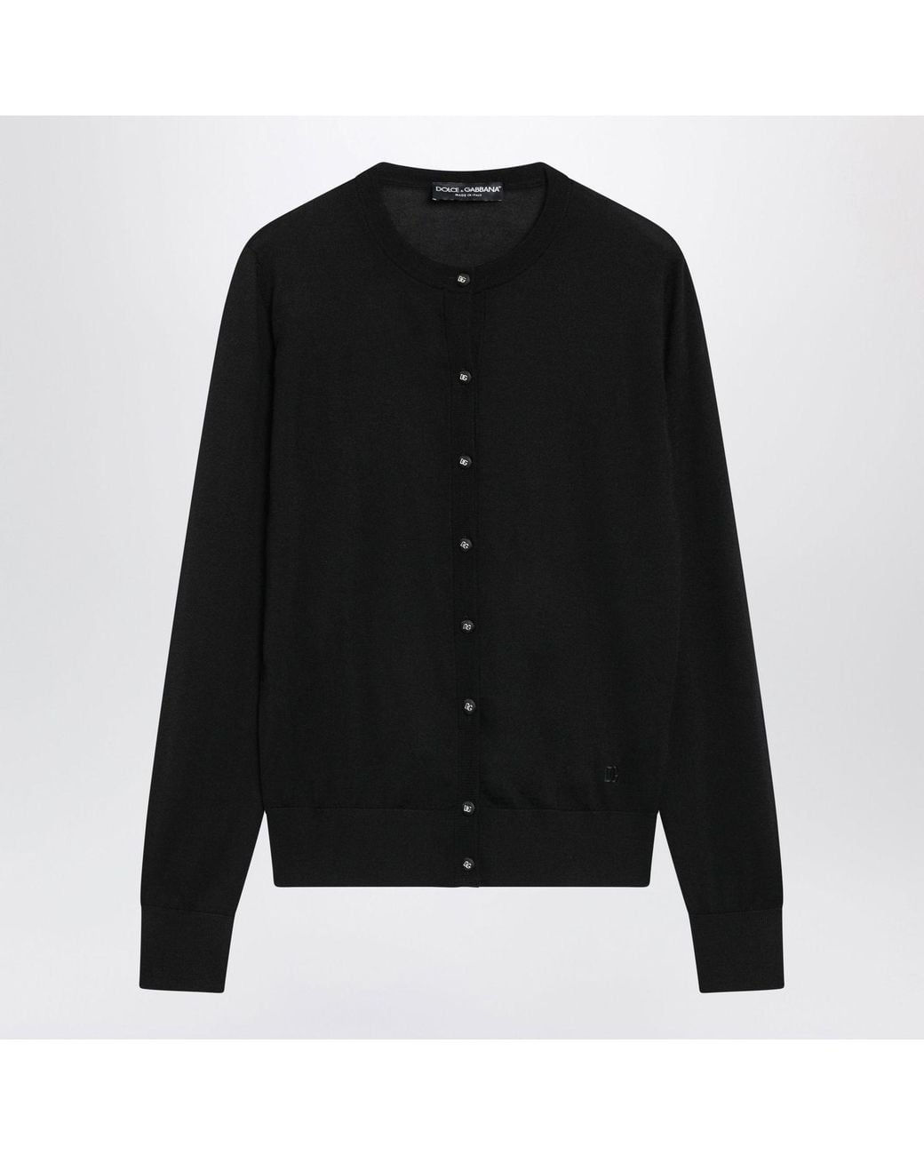 Dolce & Gabbana Black Dolce & Gabbana Cashmere And Silk Cardigan