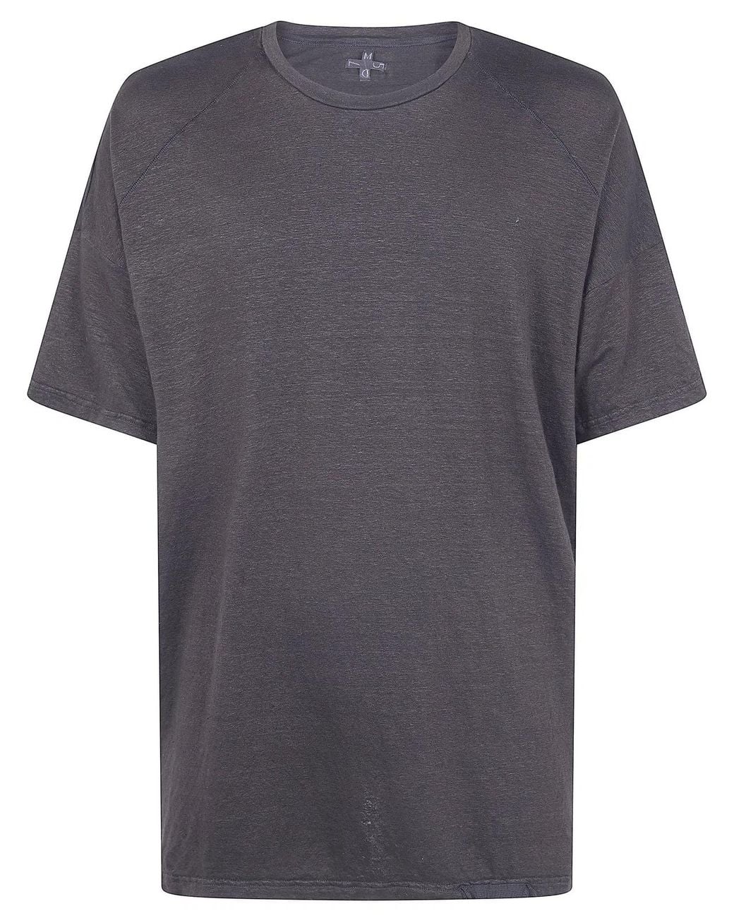 MD75 Gray Linen Oversized T-Shirt for men