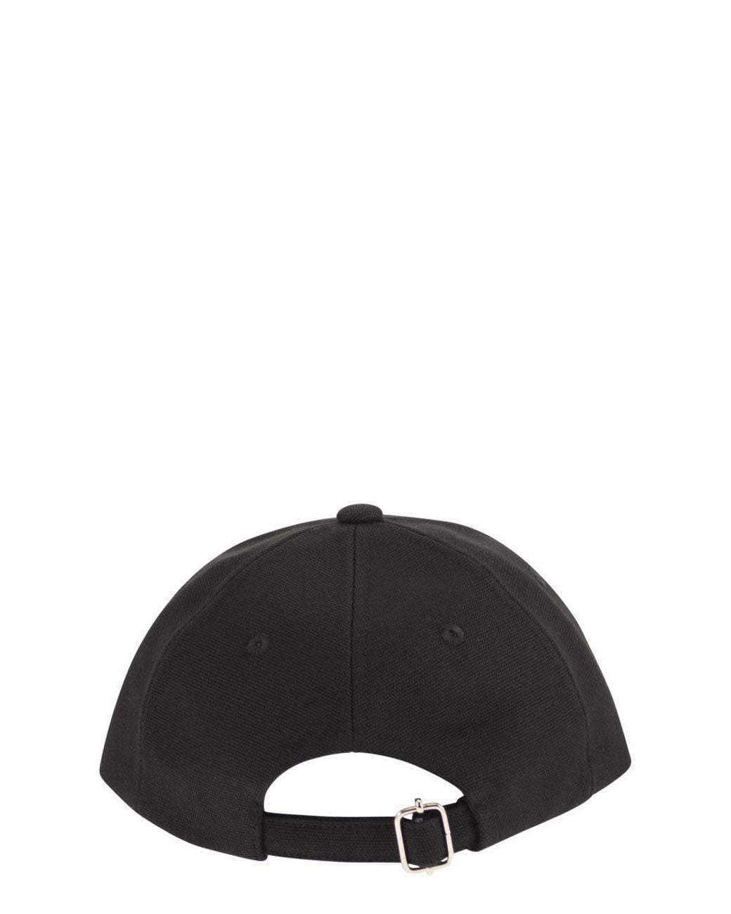 A.P.C. Black Embroidered Logo Cap