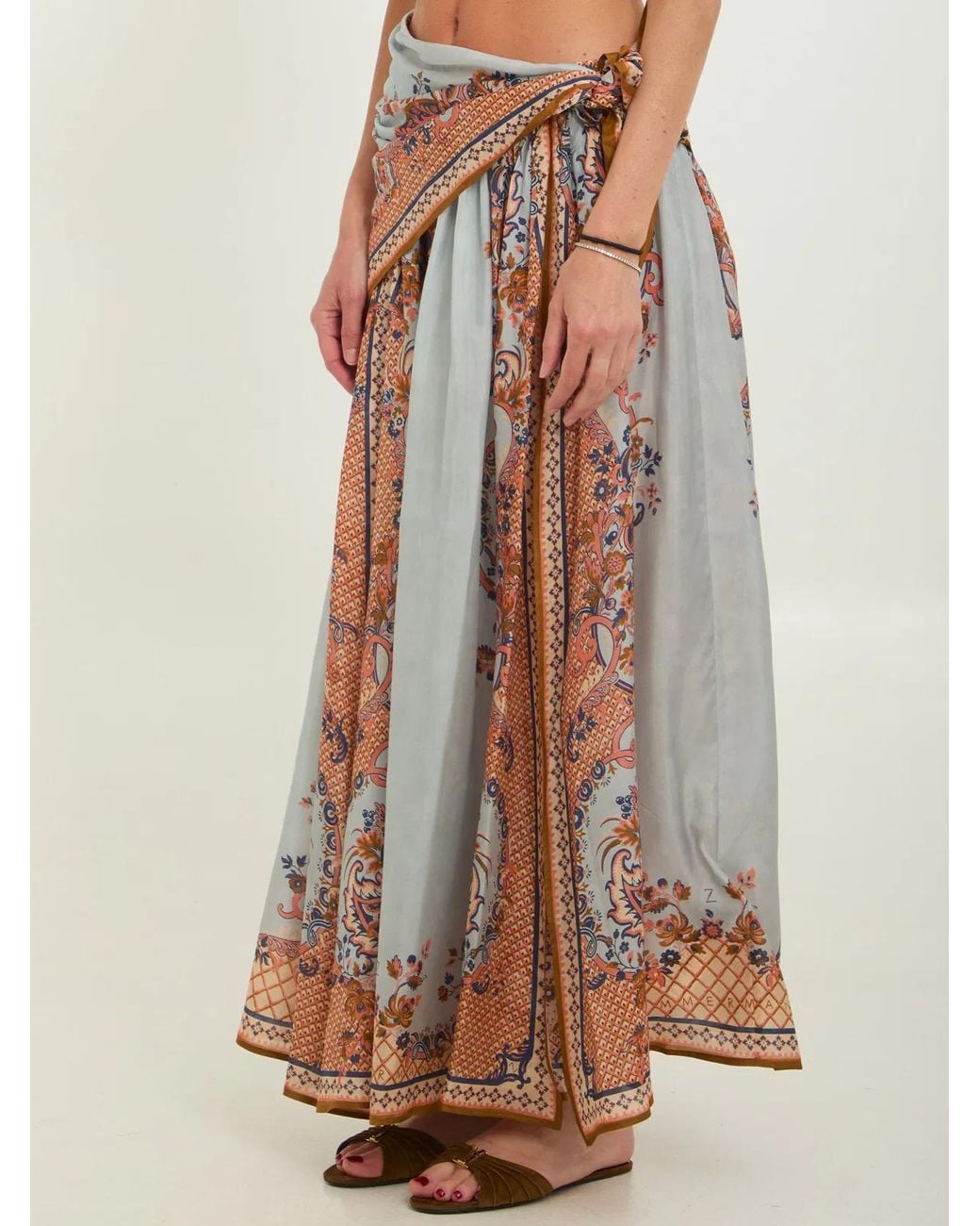 Zimmermann Multicolor Mahon Waisted Maxi Dress
