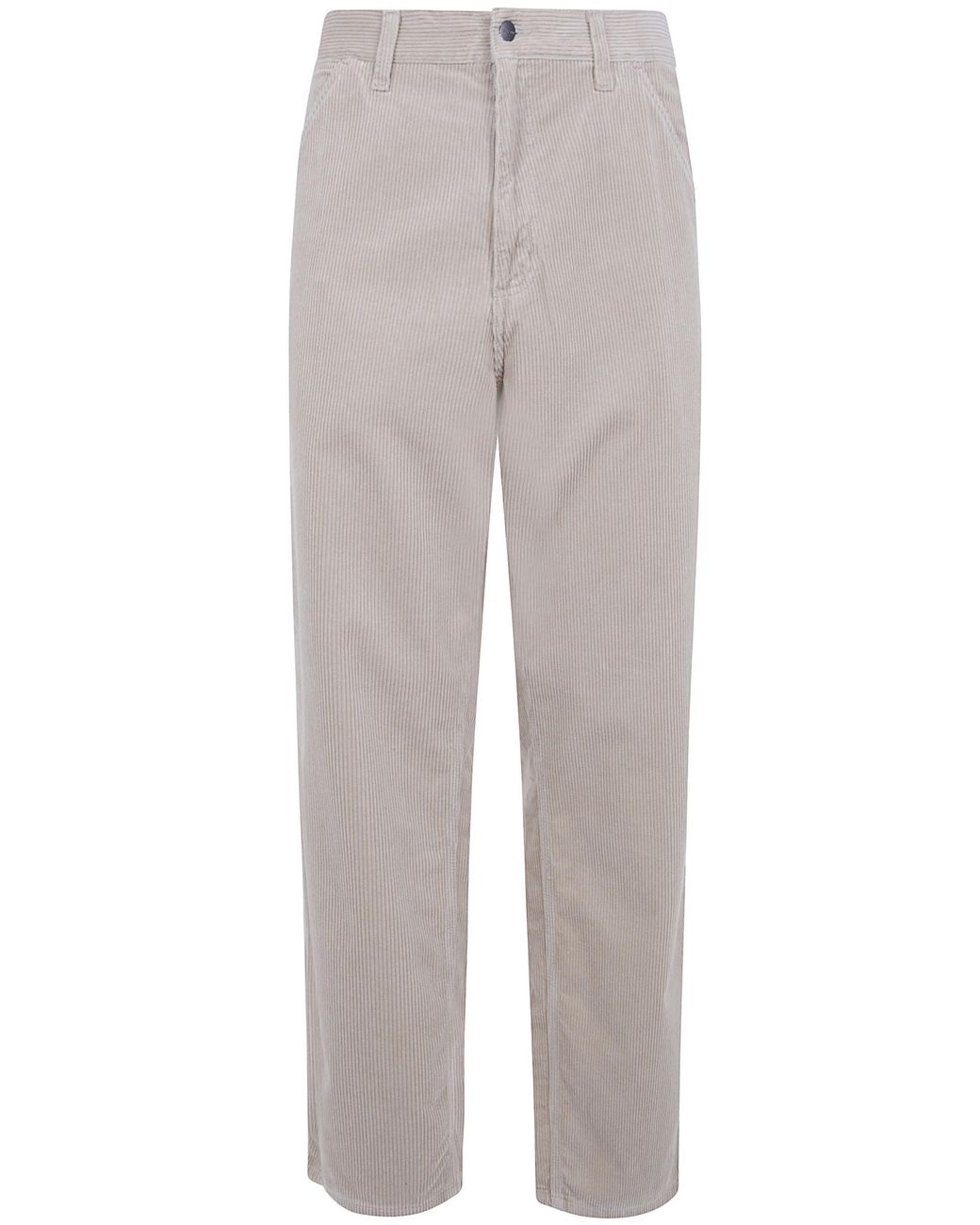 Carhartt Gray "Simple" Pant 100% Cotton 'Coventry' Corduroy, 8 Wales, 9.7 Oz for men