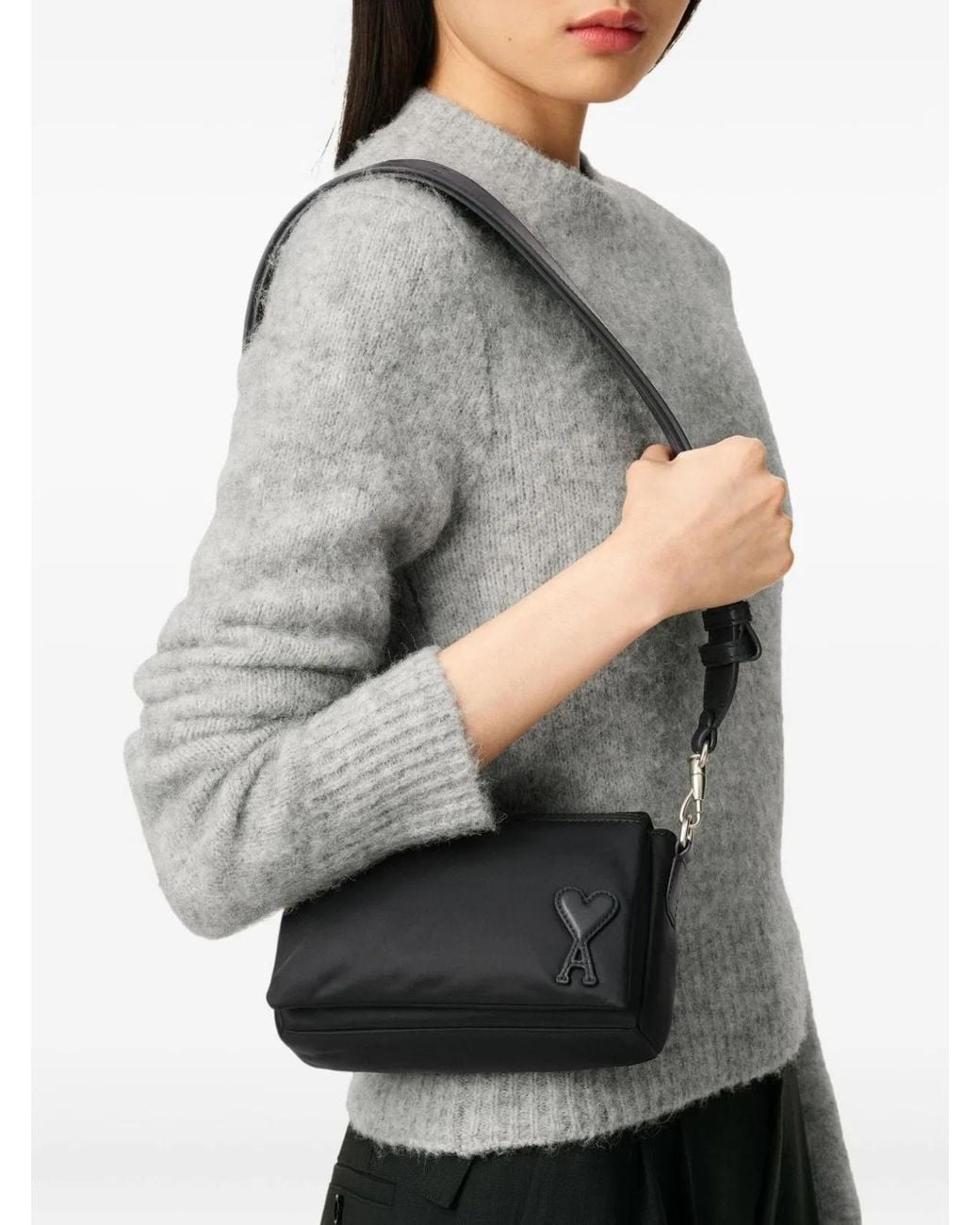 AMI Black Marcel Lunch Box Crossbody