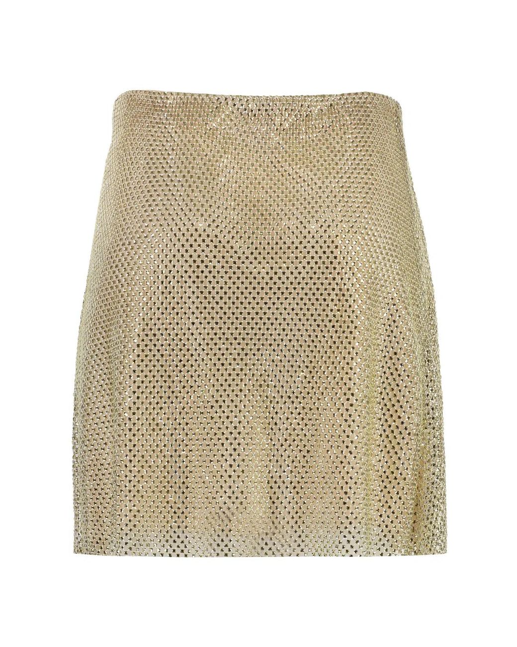 Philosophy Di Lorenzo Serafini Natural Sparkling Mini-Skirt For