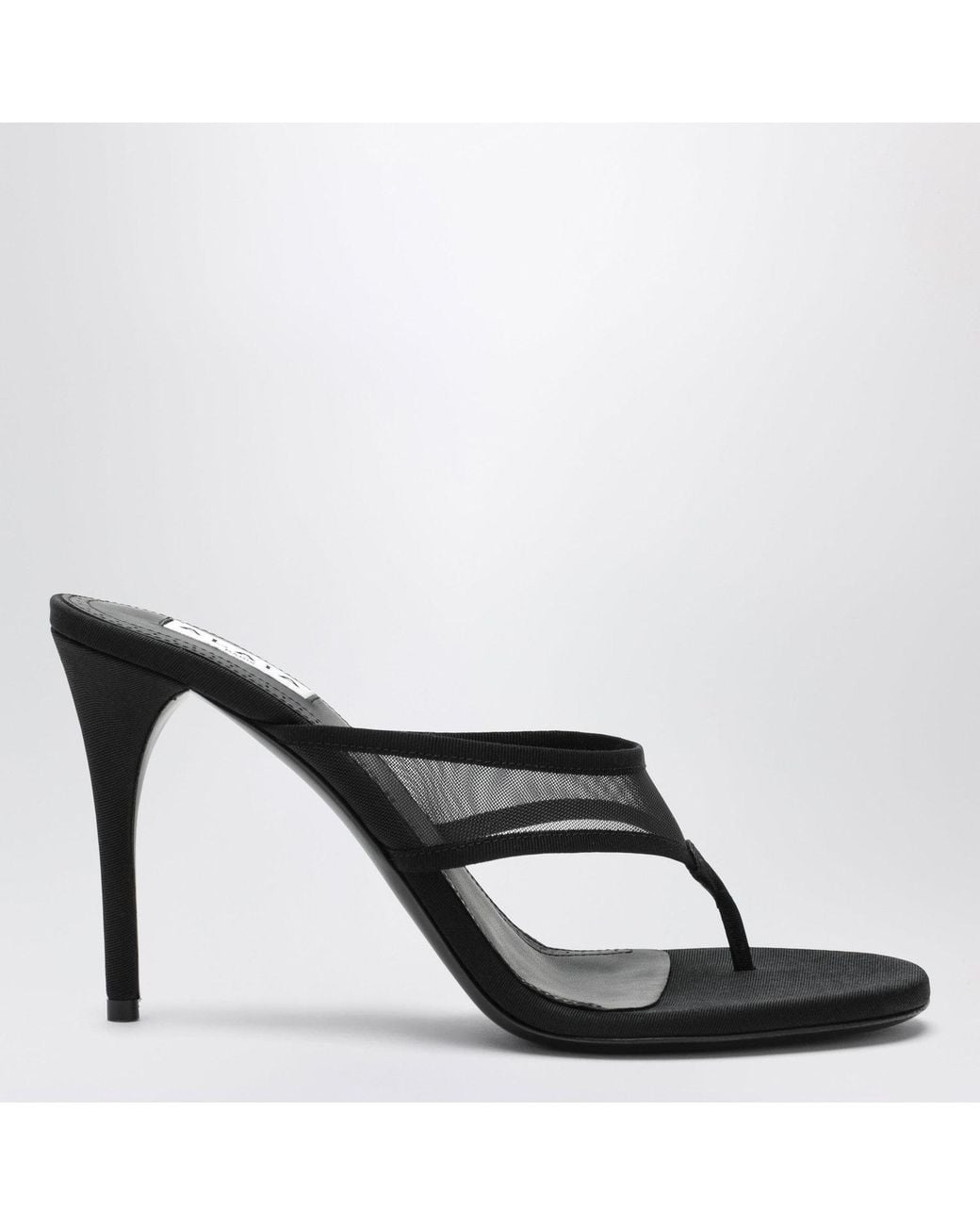Alaïa Black Alaia Mesh Flipflop Mules