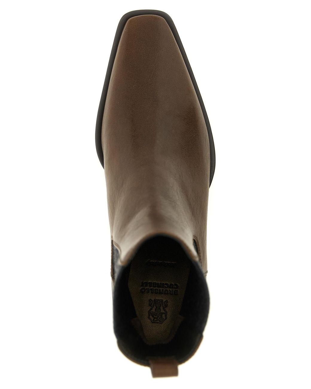 Brunello Cucinelli Brown 'Precious Heel' Ankle Boots