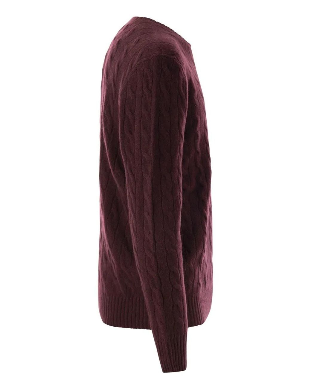 Polo Ralph Lauren Purple Wool And Cashmere Cable-Knit Sweater for men