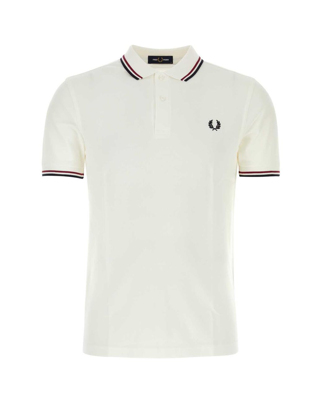 Fred Perry White Cotton Piqué Polo Shirt for men