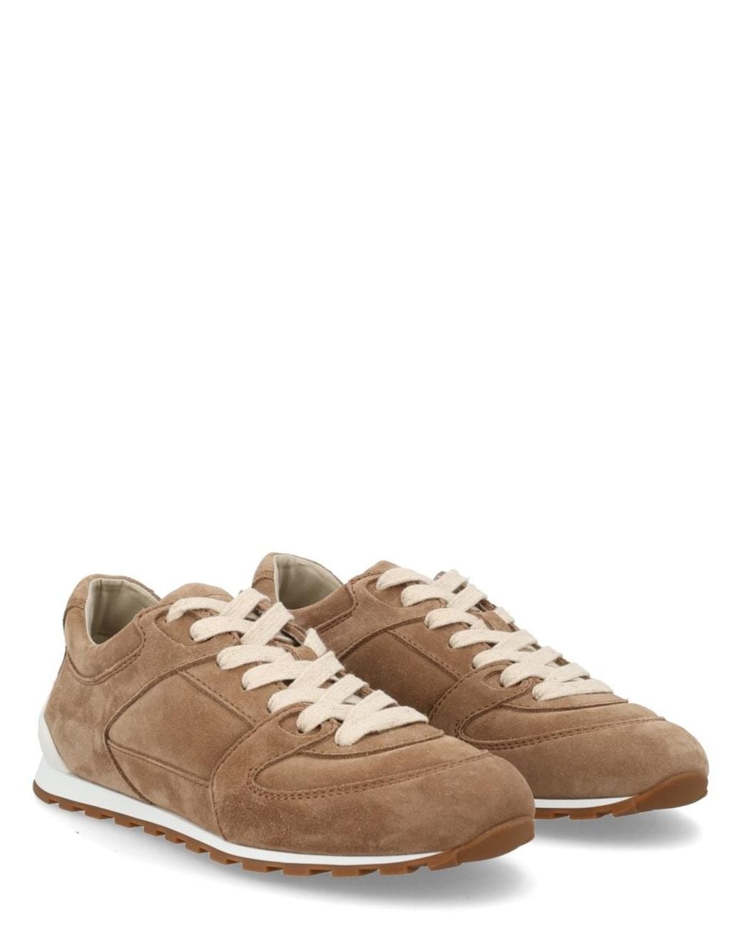 Brunello Cucinelli Brown Suede Sneaker