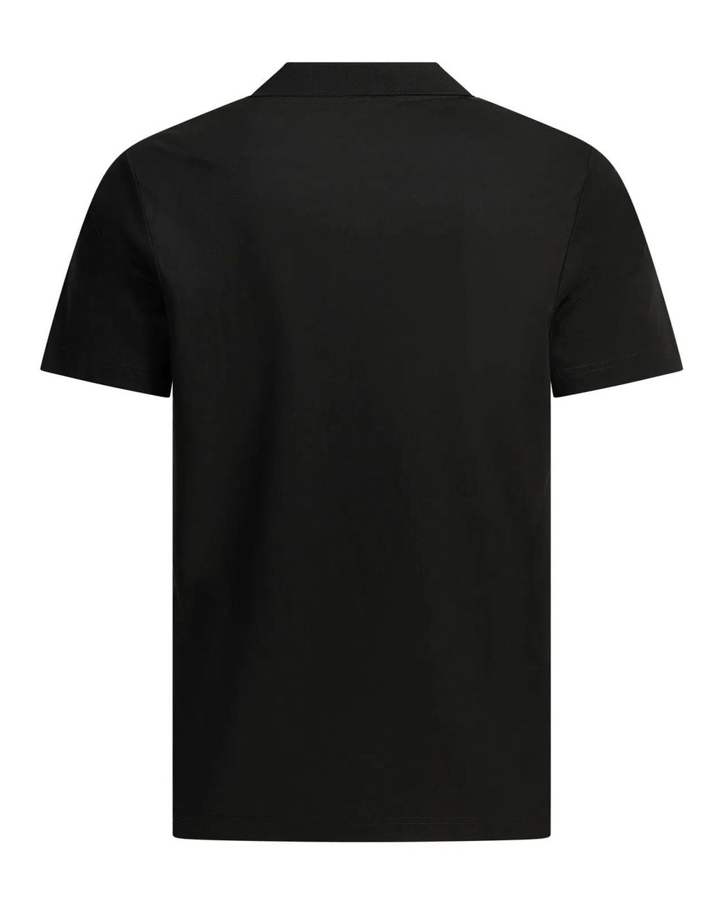 NN07 Black "Paul" Buttonless Polo Shirt for men