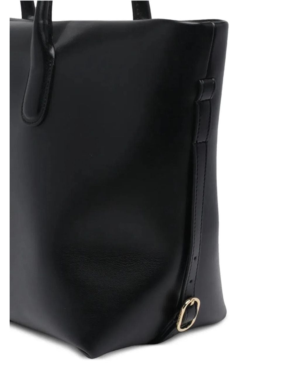 THEMOIRÈ Black Polyurethane Recycled Pre Consumer Other Recycled Post Consumer Polyester Handbag