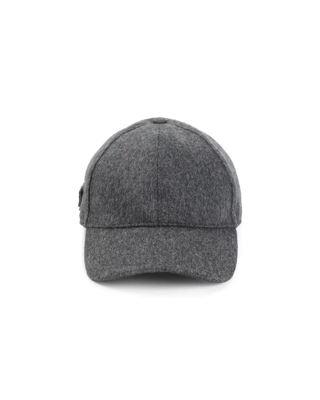 Prada Gray Dark Flannel Baseball Cap