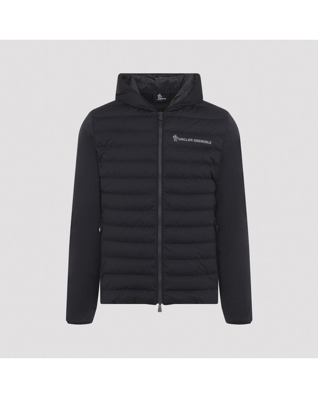 Moncler Black Zip Up Cardigan for men